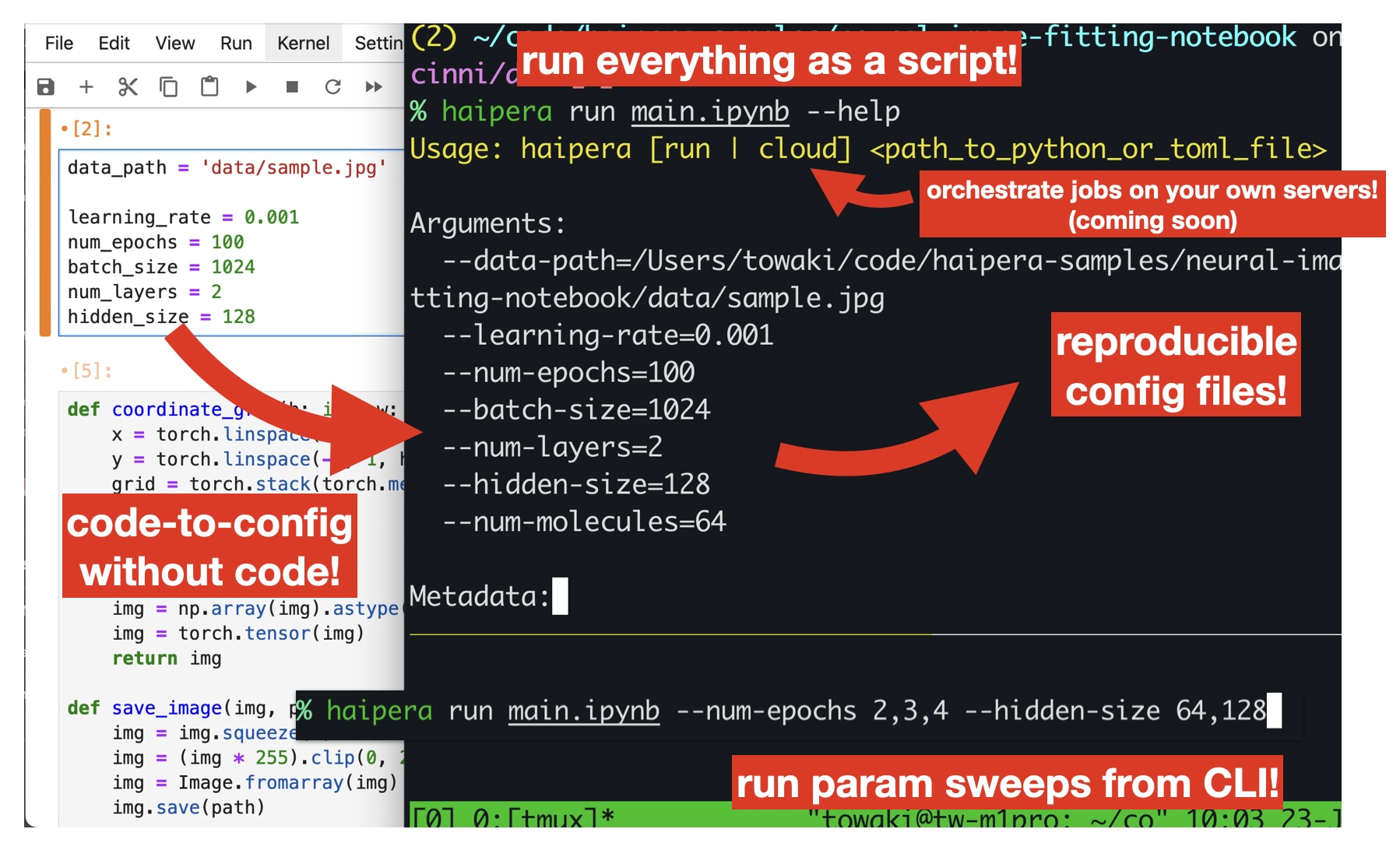 Paramit is an open-source framework designed to streamline the parameterization of Python scripts and notebooks directly from the command line.